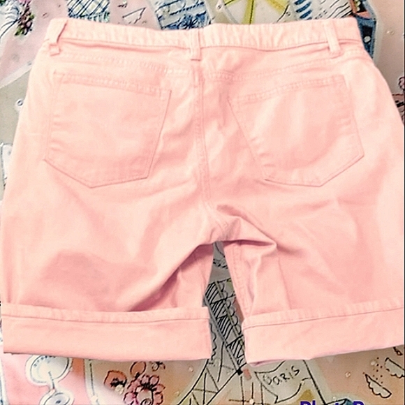 Riders by Lee light pink mid rise Bermuda shorts - Picture 3 of 10